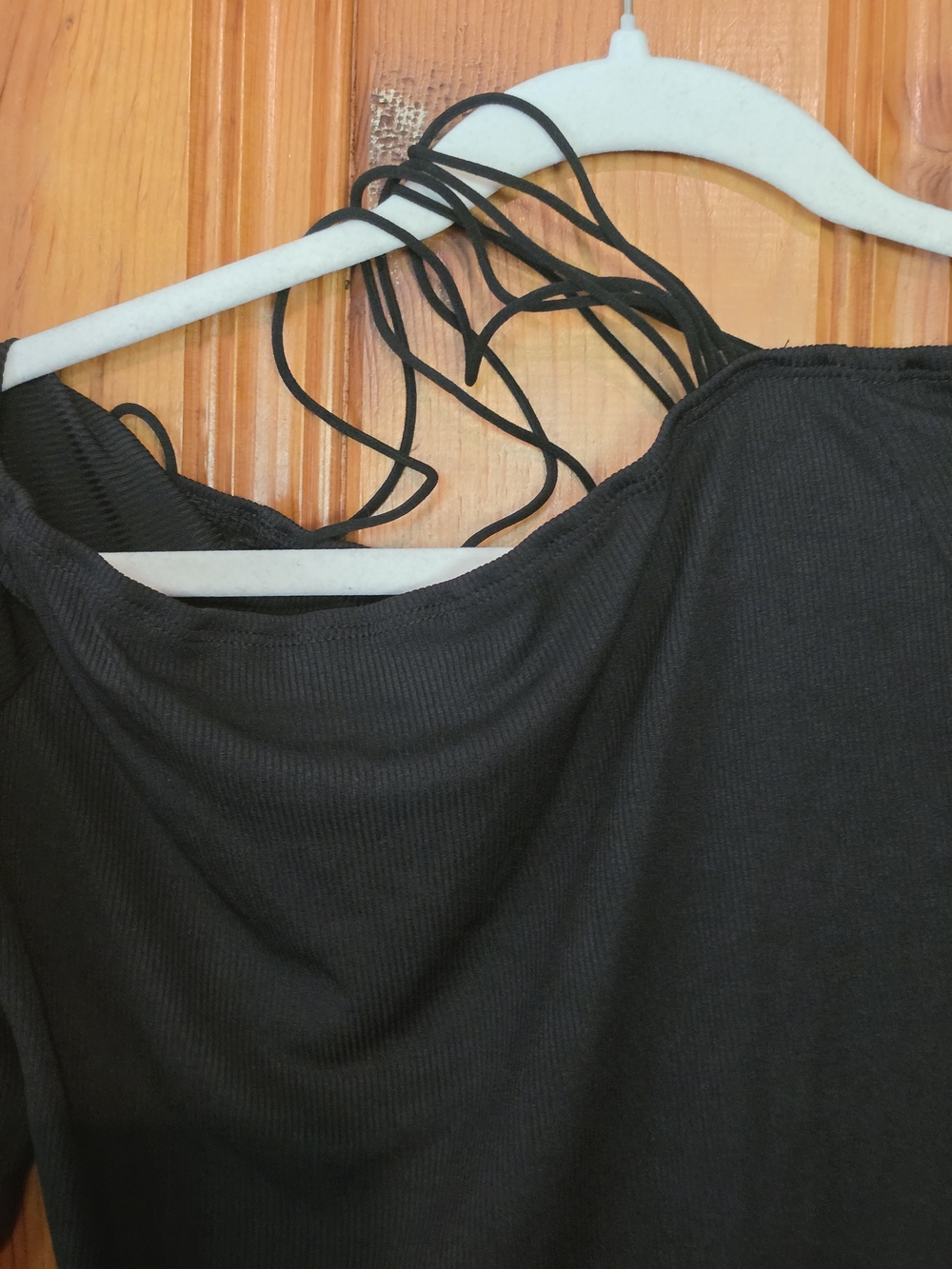 SHEIN Black Off-Shoulder Long Sleeve Crop Top - Picture 13 of 13